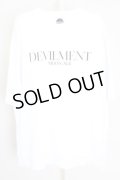 Moonage Devilment(清春) / F/PRINT OVER Tシャツ 46 ホワイト T-24-07-10-004-Mo-ts-YM-ZT406