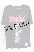 Moonage Devilment（清春） / FREAKレディTシャツ 44 ブラック T-24-07-10-035-0-ts-YM-ZT