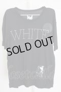 Moonage Devilment（清春） / WHITEプリントTシャツ 46 ブラック T-24-07-10-038-0-ts-YM-ZT410