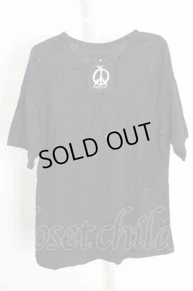 画像2: Moonage Devilment（清春） / PROPA9ANDAコラボ DISTORTION CARSH Tシャツ 44 ブラック T-24-07-10-041-0-to-YM-ZT129 (2)