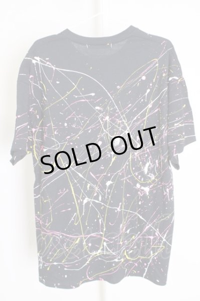 画像2: Moonage Devilment（清春） / ペインティングTシャツ  ブラック T-24-07-10-043-0-to-YM-ZT (2)