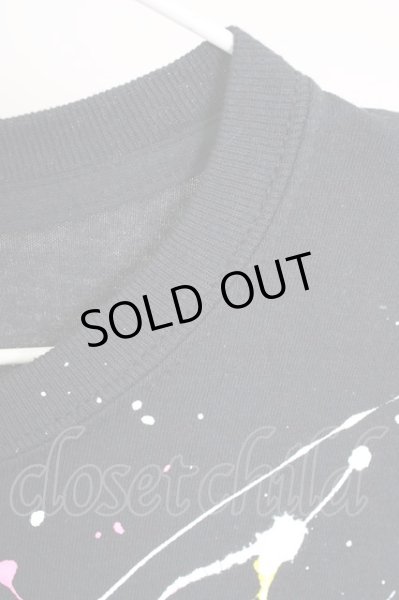 画像3: Moonage Devilment（清春） / ペインティングTシャツ  ブラック T-24-07-10-043-0-to-YM-ZT (3)