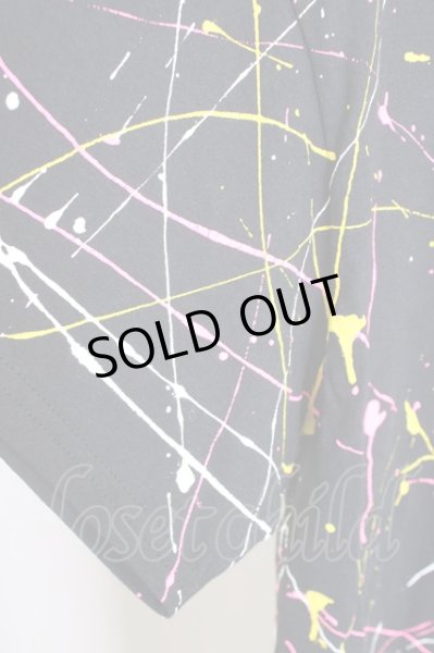 画像4: Moonage Devilment（清春） / ペインティングTシャツ  ブラック T-24-07-10-043-0-to-YM-ZT (4)