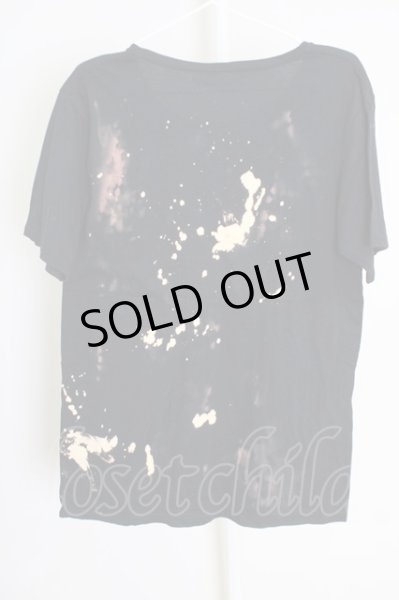 画像2: Moonage Devilment（清春） / ブリーチTシャツ  ブラック T-24-07-10-044-0-to-YM-ZT (2)