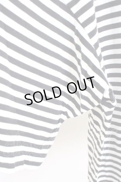 画像4: Moonage Devilment（清春） / ボーダーBIG Tシャツ 46 ブラックｘホワイト T-24-07-10-047-0-ts-YM-ZT (4)