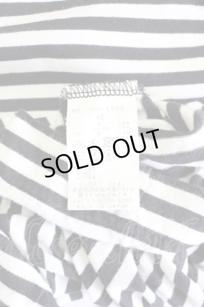 画像6: Moonage Devilment（清春） / ボーダーBIG Tシャツ 46 ブラックｘホワイト T-24-07-10-047-0-ts-YM-ZT (6)