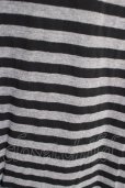 画像5: Moonage Devilment（清春） / VネックボーダーTシャツ 44 ブラックｘグレー T-24-07-10-048-0-ts-YM-ZT129