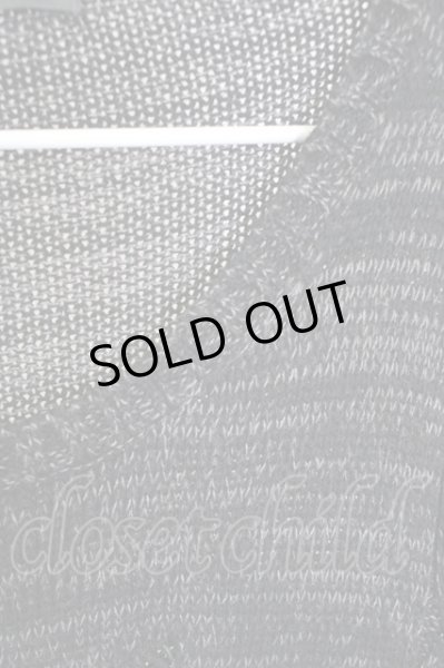 画像3: Moonage Devilment（清春） / ダメージニットTシャツ F ブラック T-24-07-10-049-0-ts-YM-ZT129 (3)