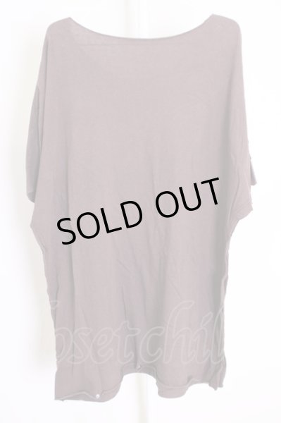 画像2: Moonage Devilment（清春） / 変形BIG Tシャツ F ブラウン T-24-07-10-051-0-ts-YM-ZT420 (2)