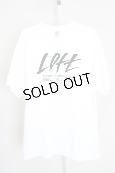画像1: KIYOHARU / LOFT　Tシャツ「LIVE HOUSE NEVER DIE」 XL ホワイト T-24-07-10-007-0-ts-YM-ZT406 (1)