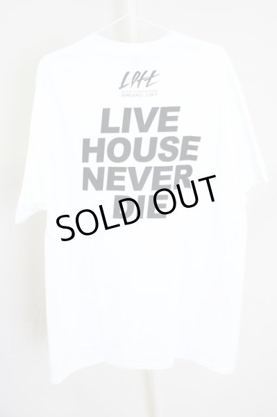 画像2: KIYOHARU / LOFT　Tシャツ「LIVE HOUSE NEVER DIE」 XL ホワイト T-24-07-10-007-0-ts-YM-ZT406 (2)