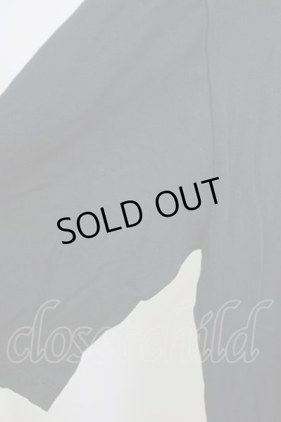 画像4: GalaabenD / 30/1シルケット天竺ロゴプリントオーバーサイズロングTシャツ m ブラック T-24-08-02-020-Ga-ts-YM-ZT (4)