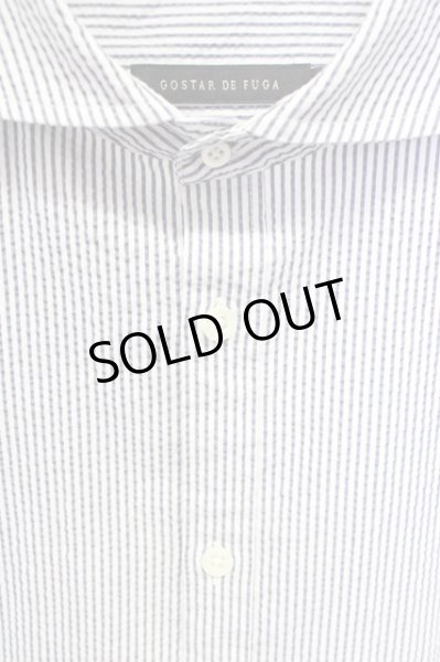 画像3: GOSTAR DE FUGA / シアサッカーシャツ'18SS 44 サックス T-24-08-02-021-GO-sh-YM-ZT (3)