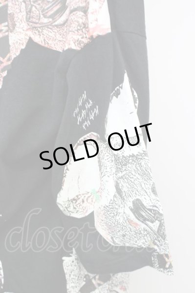 画像3: KMK(KINGLY MASK) / ヘッドフォンべあー半袖パーカー  ブラック T-24-08-02-029-KM-ts-YM-ZT312 (3)