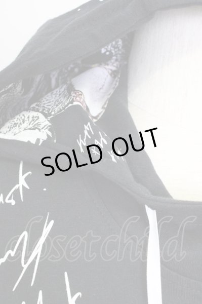 画像5: KMK(KINGLY MASK) / ヘッドフォンべあー半袖パーカー  ブラック T-24-08-02-029-KM-ts-YM-ZT312 (5)