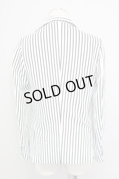 画像2: BUFFALO BOBS / COZZA_STRIPE【コッツアストライプ】ジャケット 2 ホワイト T-24-08-02-031-BU-ja-YM-ZT312 (2)