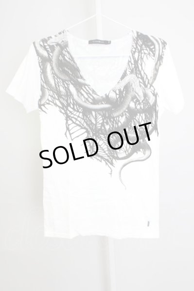 画像1: CIVARIZE / Boa パイソンプリントTシャツ’18SS 44 ホワイト T-24-08-02-004-CI-ts-YM-ZT (1)