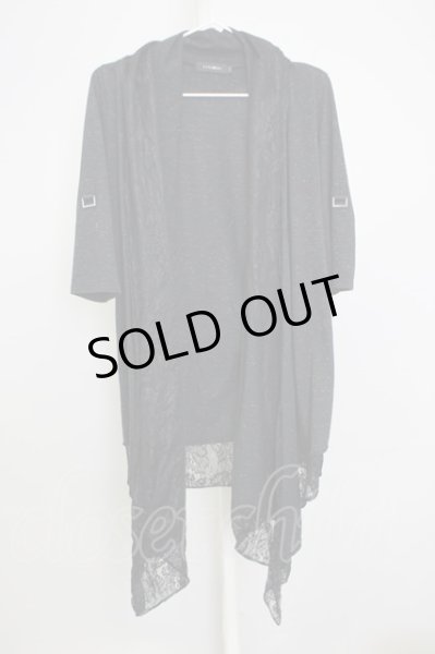 画像1: CIVARIZE / Morrow6分袖レイヤードトッパーロング 44 ブラック T-24-08-02-034-CI-to-YM-ZT311 (1)