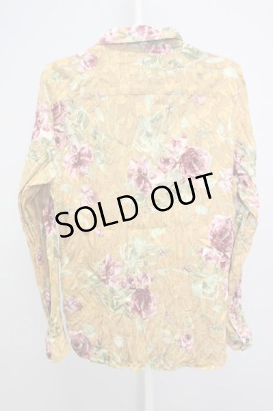 画像2: NO ID. / ボタニカルジャガードクインクルシャツ 2 イエロー T-24-08-02-036-NO-sh-YM-ZT311 (2)