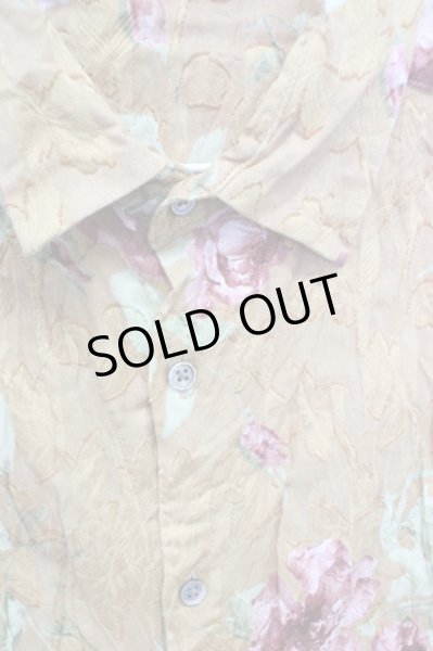 画像3: NO ID. / ボタニカルジャガードクインクルシャツ 2 イエロー T-24-08-02-036-NO-sh-YM-ZT311 (3)