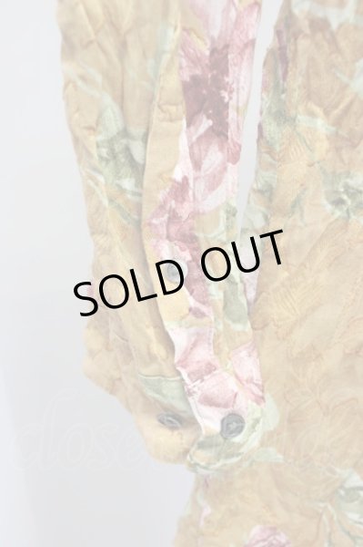 画像4: NO ID. / ボタニカルジャガードクインクルシャツ 2 イエロー T-24-08-02-036-NO-sh-YM-ZT311 (4)