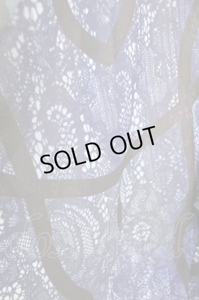 画像5: CIVARIZE / 2way シフォントッパーレースプリントカーディガン 46 ブルー T-24-08-02-039-CI-to-YM-ZT311 (5)