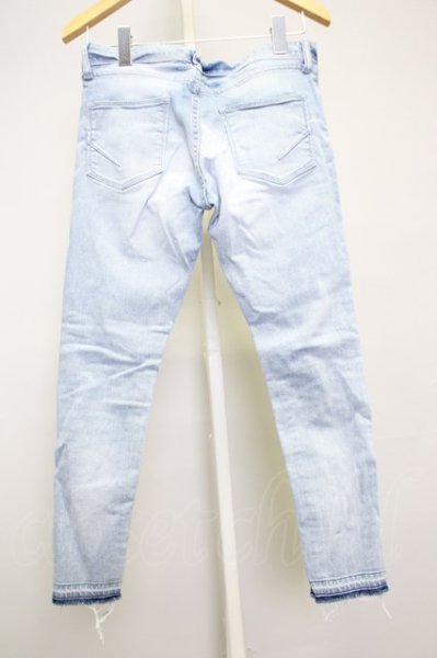 画像2: GOSTAR DE FUGA / リメイク加工アンクル丈デニムパンツ’19SS 42 ライトインディゴ T-24-08-02-040-GO-pa-YM-ZT311 (2)