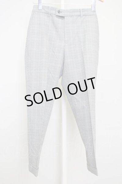 画像1: GOSTAR DE FUGA / クロップドチェックパンツ’19SS 42 グレー T-24-08-02-041-GO-pa-YM-ZT311 (1)