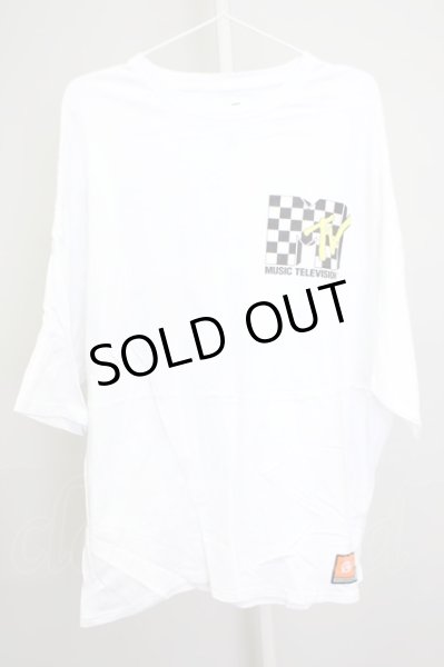 画像1: GALLIS ADDICTION / GA×MTV MILLION-DOLLER　Tシャツ 4 ホワイト T-24-08-02-006-GA-ts-YM-ZT315 (1)