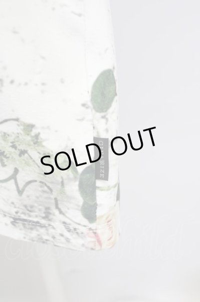 画像5: CIVARIZE / Afraid転写プリントフラワースカルTシャツ’14SS 44 ホワイト T-24-08-02-009-CI-ts-YM-ZT (5)