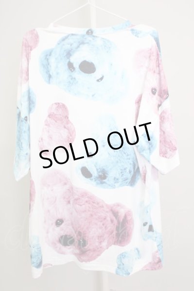 画像2: TRAVAS TOKYO / Bear faces BIG Tシャツ’19SS F ホワイト T-24-08-02-010-TR-ts-YM-ZT (2)