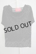 anko ROCK / メッシュレオパードドルマンTシャツ  ブラック T-24-08-02-012-an-ts-YM-ZT315