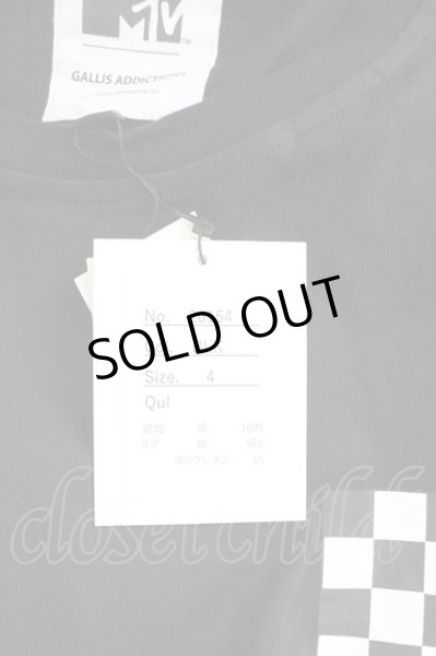 画像7: GALLIS ADDICTION / 【タグ付き】GA×MTV MILLION-DOLLER　Tシャツ 4 ブラック T-24-08-02-013-GA-ts-YM-ZT315 (7)