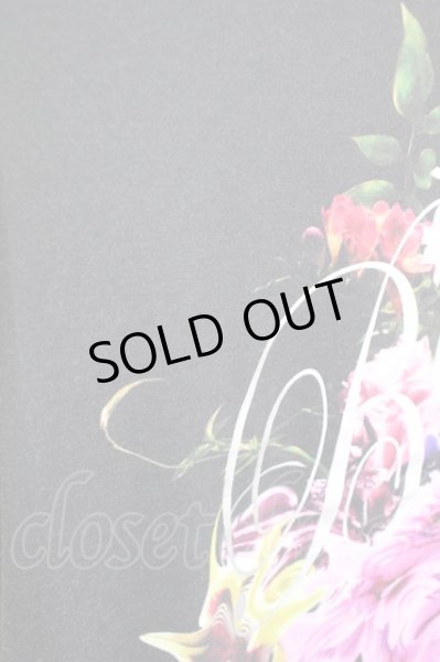 画像5: BUFFALO BOBS / BOUQET(ブーケ)花柄プリントVネックTシャツ 2-3 ブラック T-24-08-02-018-BU-ts-YM-ZT315 (5)