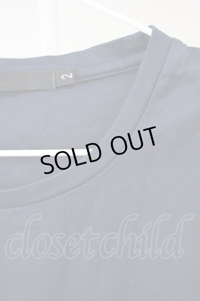 画像3: NO ID. / CパールヴァティシルケットスムースBIG-Tシャツ 2 ネイビー T-24-08-08-019-NO-ts-YM-ZT015 (3)
