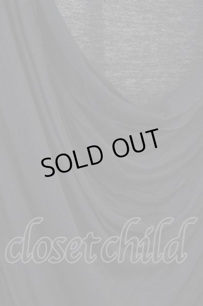 画像4: KMK(KINGLY MASK) / レオパードボアドレープTシャツ  ブラック T-24-08-08-020-KM-ts-YM-ZT016 (4)