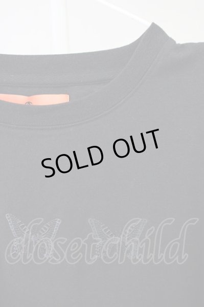 画像3: GALLIS ADDICTION / バタフライワイドシルエット　Tシャツ L ブラック T-24-08-08-021-GA-ts-YM-ZT016 (3)