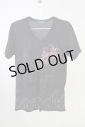 TORNADO MART / リンクスリリィ&タイポプリントTシャツ’21SS L ブラック T-24-08-08-024-TO-ts-YM-ZT016