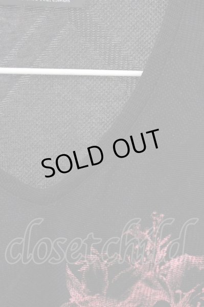 画像3: TORNADO MART / リンクスリリィ&タイポプリントTシャツ’21SS L ブラック T-24-08-08-024-TO-ts-YM-ZT016 (3)