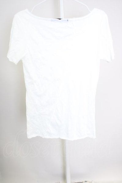画像2: FUGA / TOPS//シワ加工Tシャツ  白 T-24-08-08-003-FU-to-SZ-ZT013 (2)