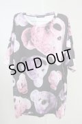 TRAVAS TOKYO / Bear faces BIG Tシャツ’19SS F ブラック T-24-08-08-030-TR-ts-YM-ZT