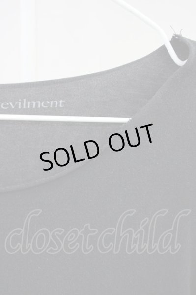 画像3: Moonage Devilment（清春） / 変形BIG Tシャツ F ブラック T-24-08-08-031-MO-ts-YM-ZT026 (3)