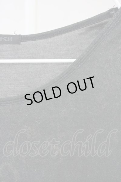 画像3: KMRii / Magnolia tencel washed Tシャツ 2 チャコール T-24-08-08-032-KM-ts-YM-ZT (3)