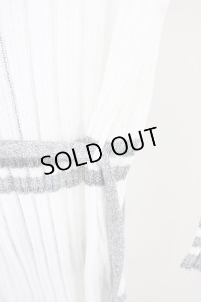 画像6: JOHNNY WOLF / 【タグ付き】KAGUYAストール付きレイヤードカーディガン 1-2 ホワイト T-24-08-08-039-JO-to-YM-ZT026 (6)