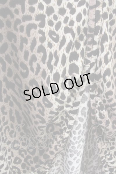 画像5: KMK(KINGLY MASK) / レオパードドルマン半袖ジップアップカーディガン  ブラウン T-24-08-08-041-KM-to-YM-ZT (5)