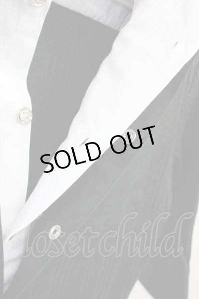 画像9: BUFFALO BOBS / 半袖FAIRY レイヤードスキッパーシャツ 1 ブラックｘホワイト T-24-08-08-042-BU-sh-YM-ZT026 (9)