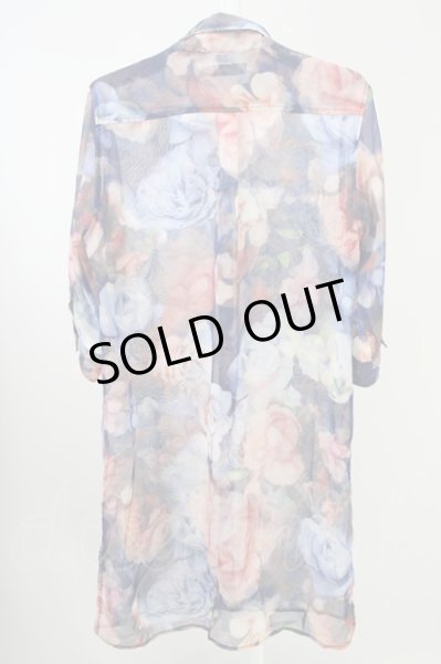 画像2: CIVARIZE / Disaster 6分袖ロングシフォンシャツ 46 パターン（レッド系） T-24-08-08-043-CI-sh-YM-ZT026 (2)