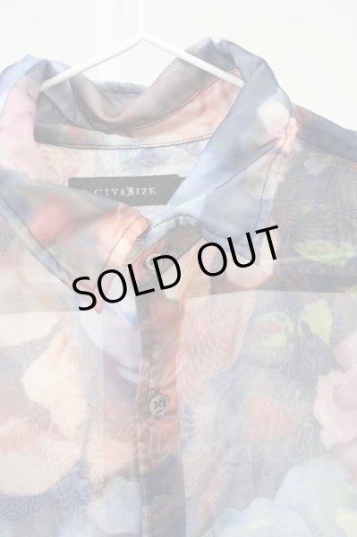 画像3: CIVARIZE / Disaster 6分袖ロングシフォンシャツ 46 パターン（レッド系） T-24-08-08-043-CI-sh-YM-ZT026 (3)