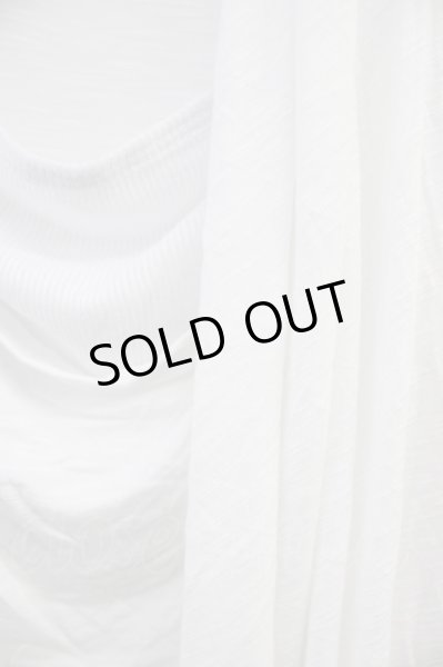 画像4: CIVARIZE / UniteドレープTシャツ'20SS 46 ホワイト T-24-08-08-011-CI-ts-YM-ZT013 (4)