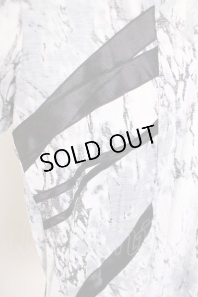 画像3: TORNADO MART / ライン総柄ッスムースTシャツ L ホワイト T-24-08-08-013-TO-ts-YM-ZT015 (3)